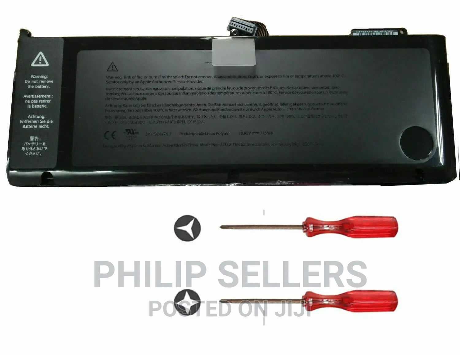 Laptop Battery for Macbook Pro 15'' A1286A1382 (Early 2011 L