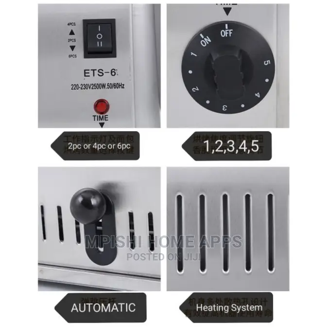 Commercial Toaster 6 Slices