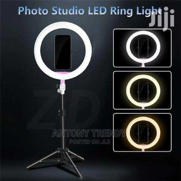 10 Inch Ring Light With 2.1m Tripod And Phone Holder - thumbnail 2