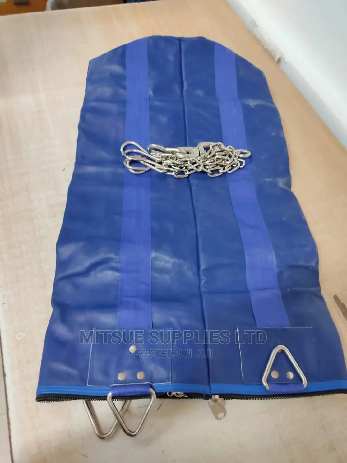 Leather Punching Bag Blue 32 Inches