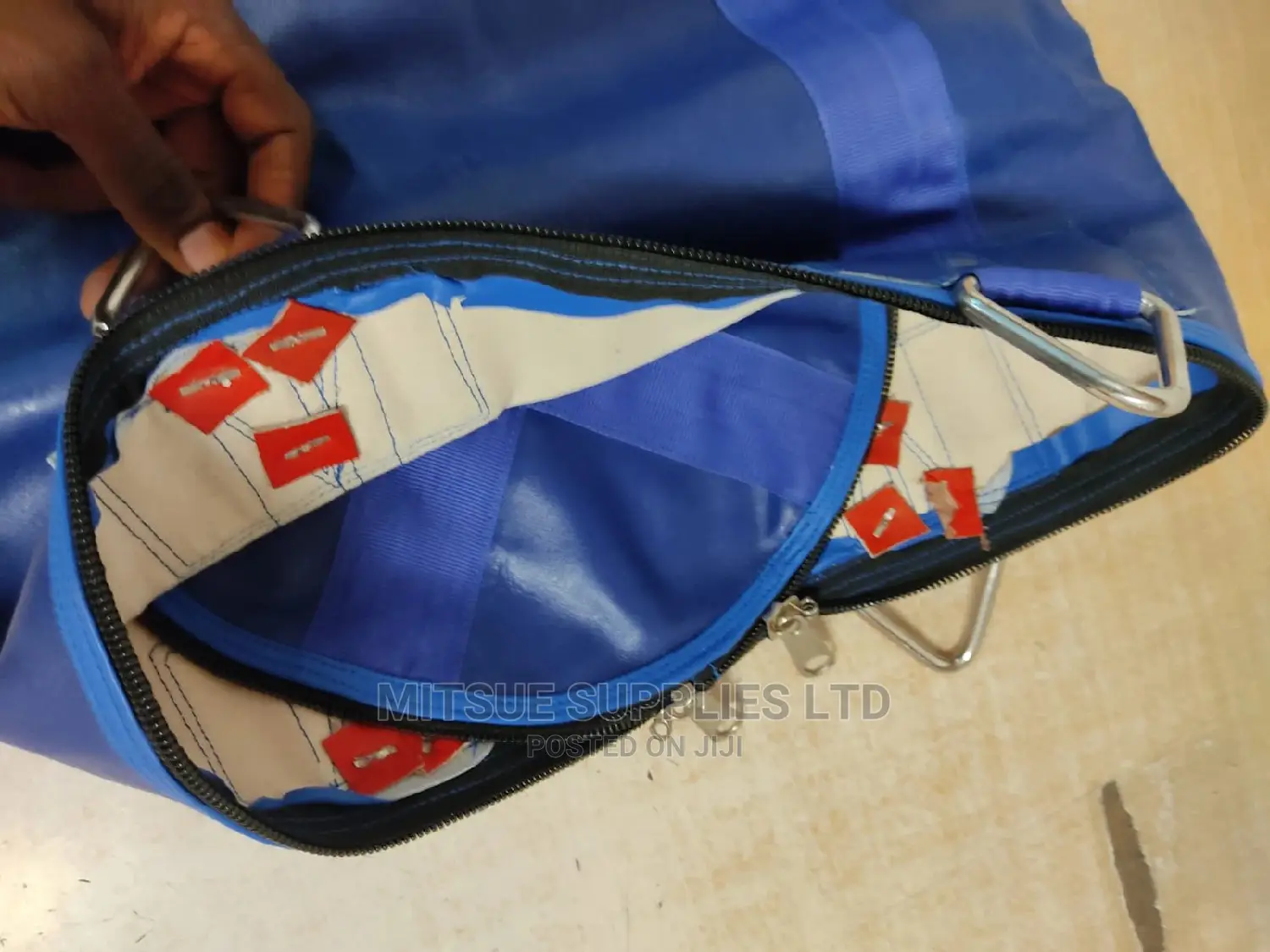 Leather Punching Bag Blue 32 Inches