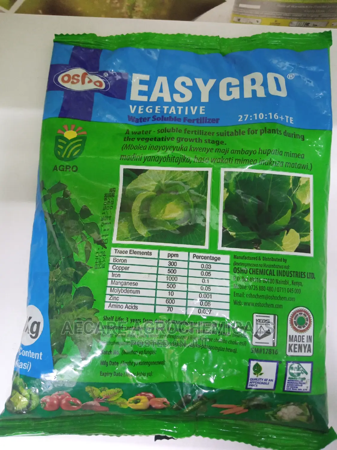 Easy Grow Vegetative 1kg N:P:K 27:10:16 + Te