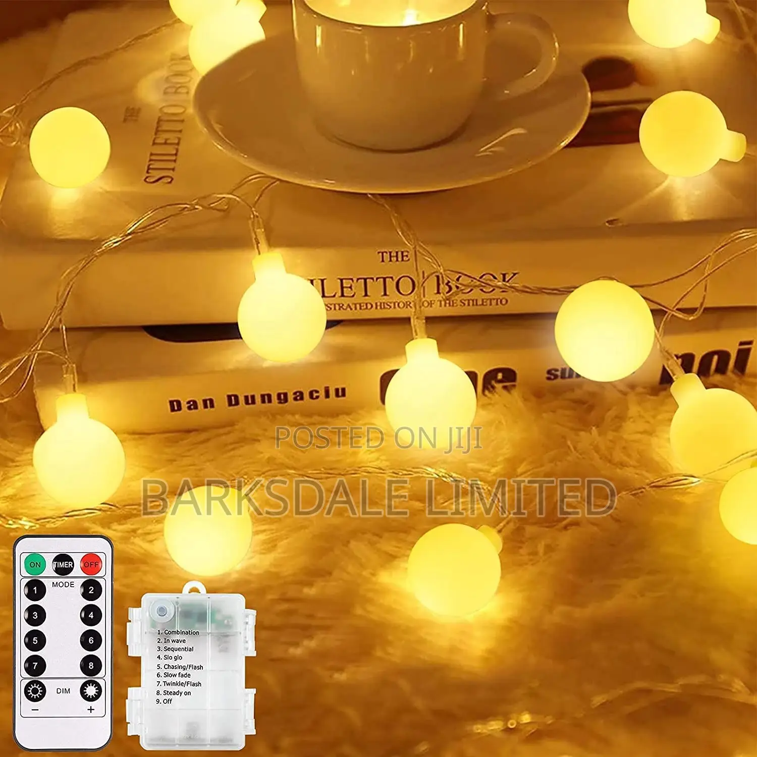 Christmas String Lights Warm 10m Battery Xmas Ball Fairy