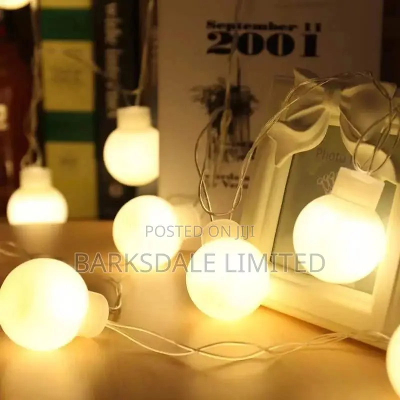 Christmas String Lights Warm 10m Battery Xmas Ball Fairy