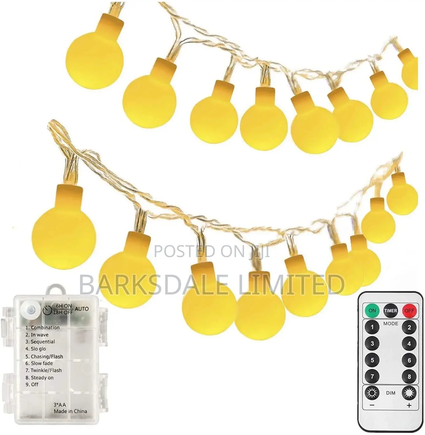 Christmas String Lights Warm 10m Battery Xmas Ball Fairy