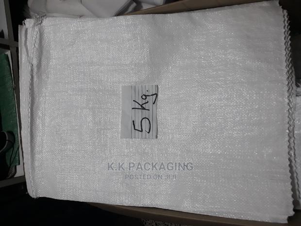 5kg White Nylon Sacks - main view