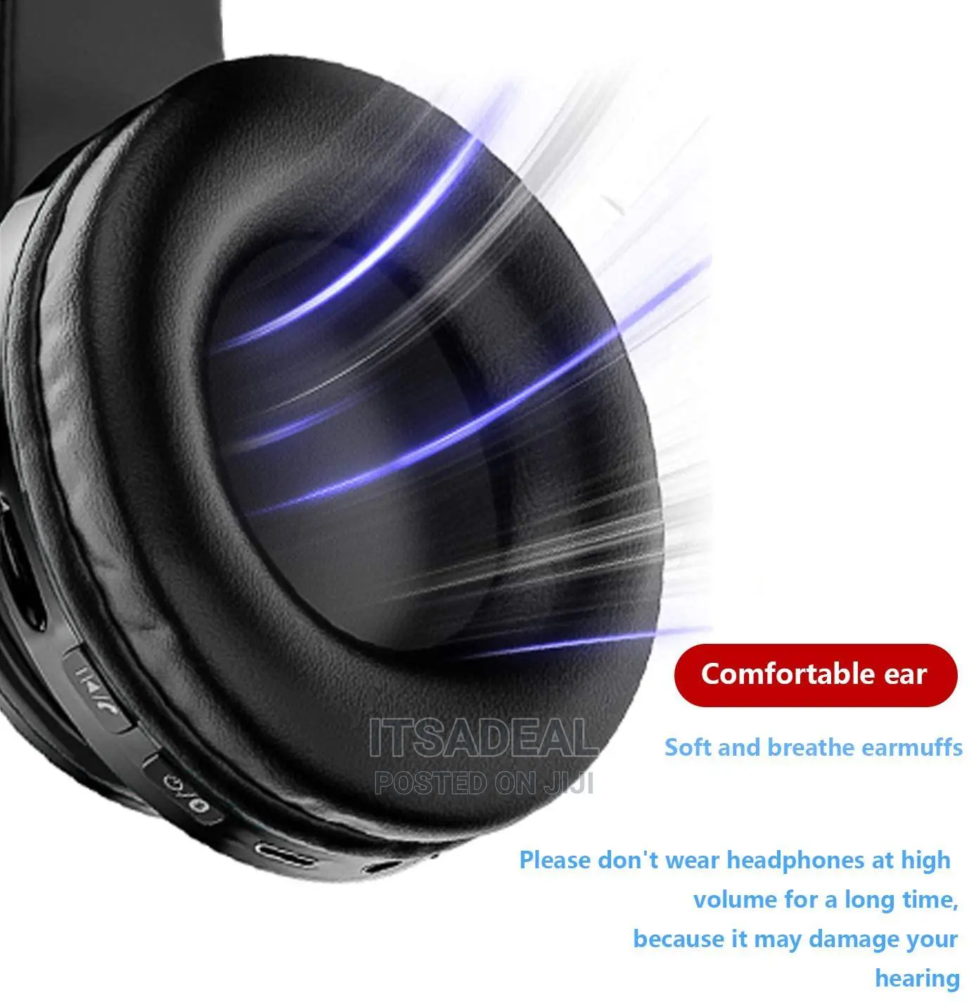 P39M Cats Ear Bluetooth 5.0 Wireless Headset Headphone
