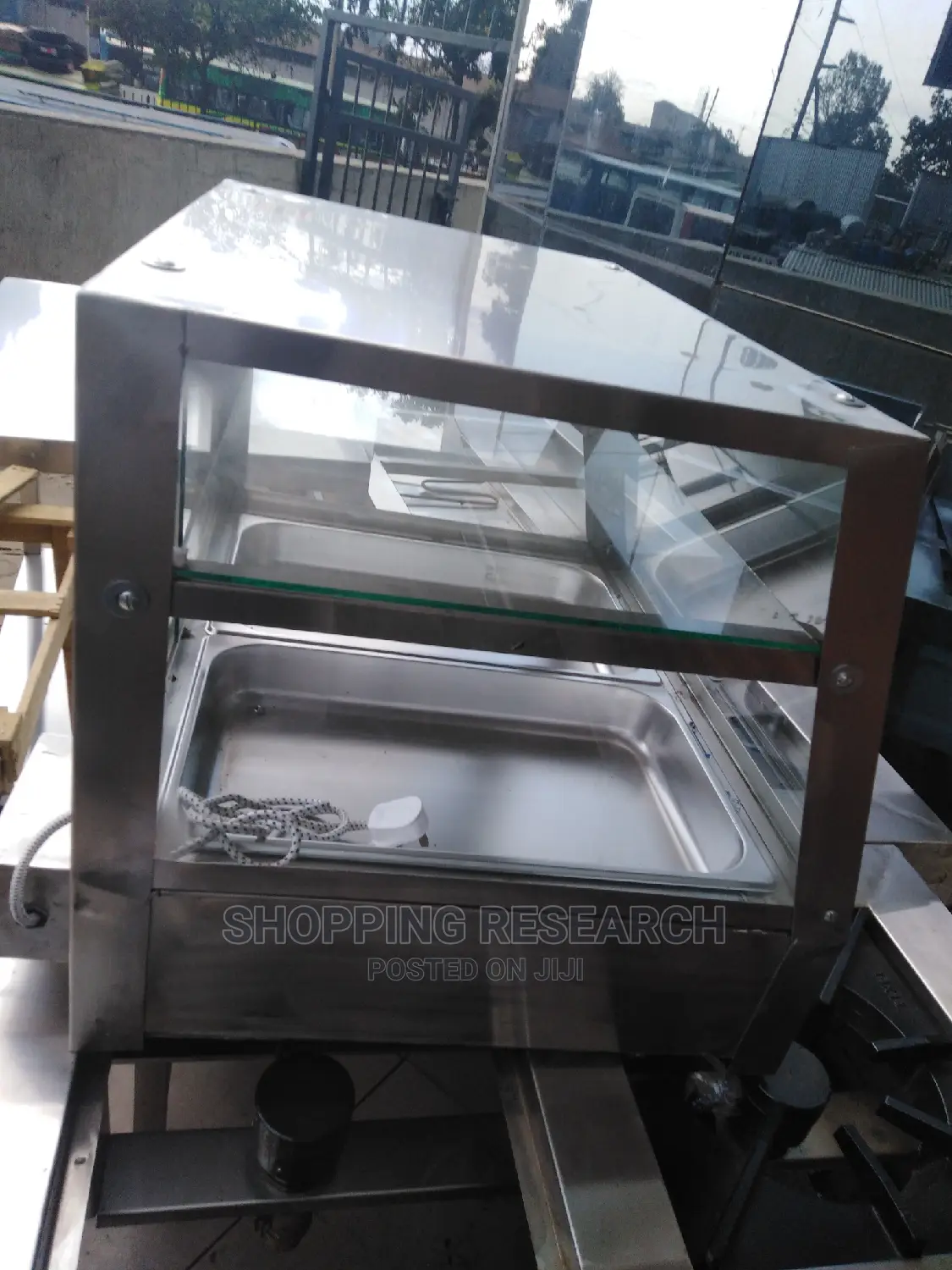 Chip's Display Warmer Pure Stainless Steel Double Basin Full
