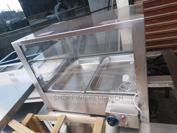 Chip's Display Warmer Pure Stainless Steel Double Basin Full - thumbnail 3