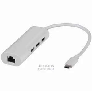 Type - C To LAN And 3 USB Ports Adapter