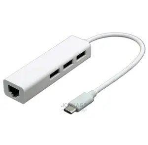 Type - C To LAN And 3 USB Ports Adapter