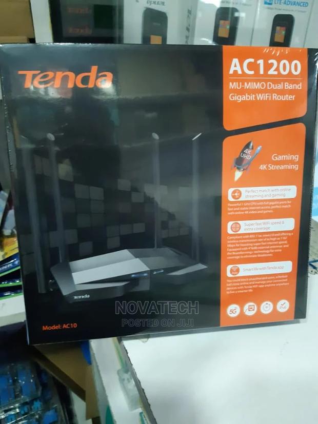 Tenda AC10 AC1200 Gigabit Wifi Gaming 4K Streaming - main view