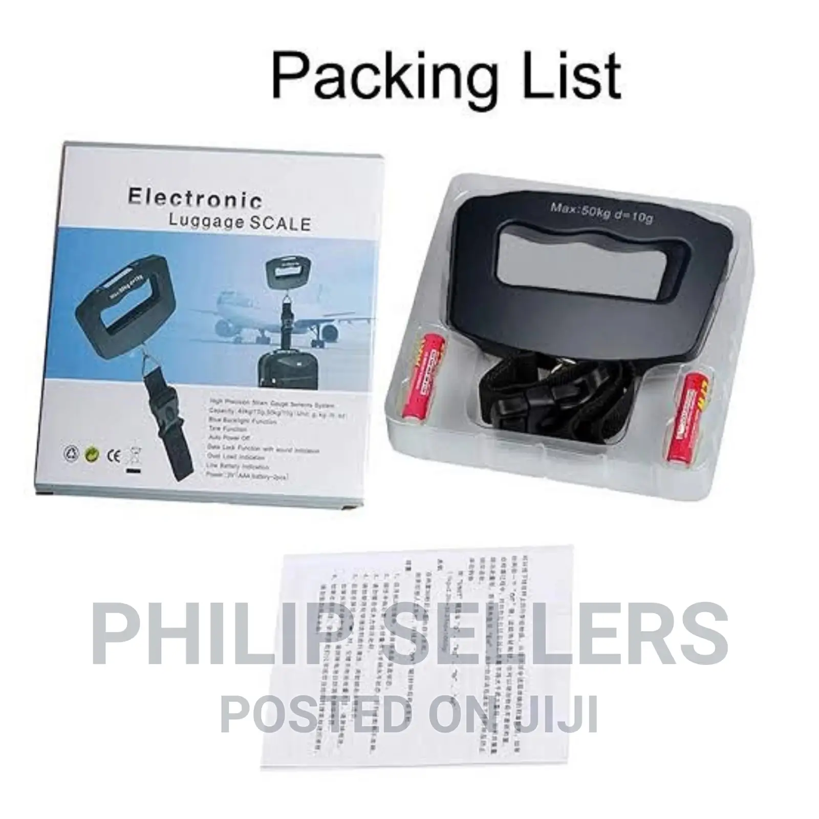 Plastic Mini Digital Portable Electronic Luggage Scale Hook