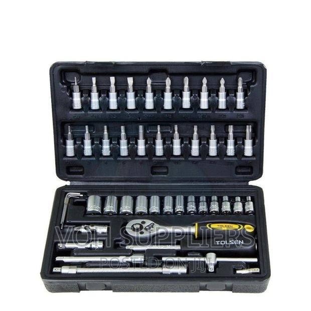 Tolsen 15138 46 Pieces 1/4 Inches Socket Set - main view