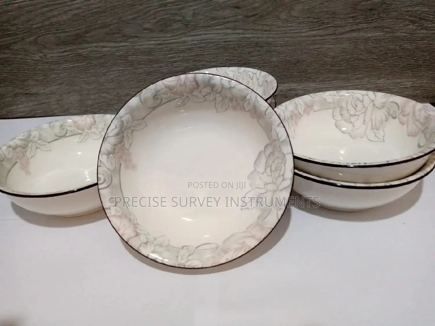 6 Soup Bowls Floral