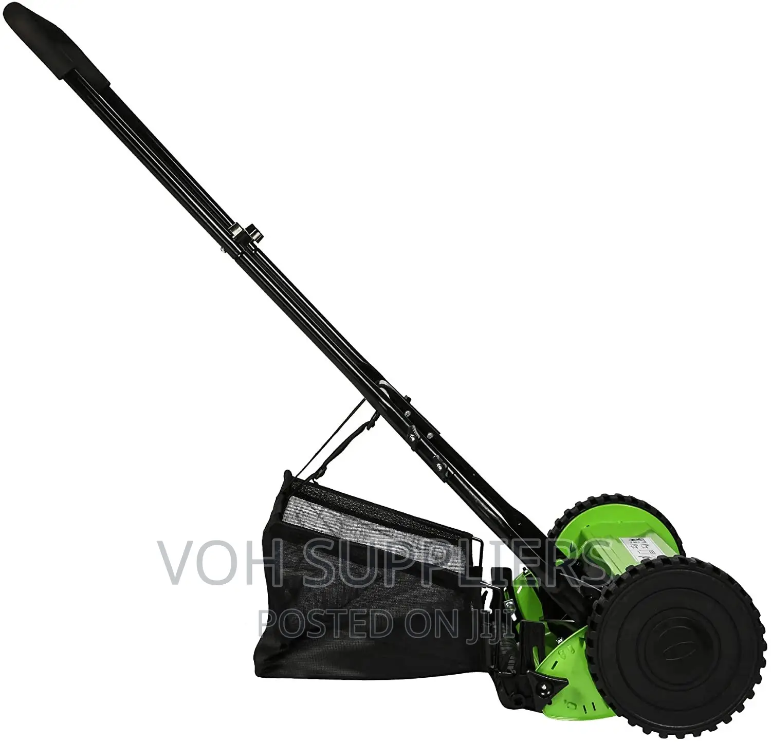 16-inch Manual Reel Mower Adjustable 5-blade Push Lawn Mower