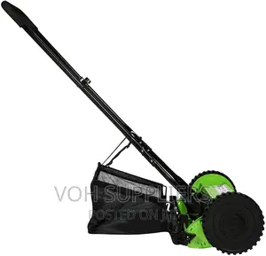 16-inch Manual Reel Mower Adjustable 5-blade Push Lawn Mower