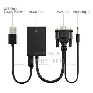 Generic VGA to HDMI Cable Converter Adapter With Audio - thumbnail 2