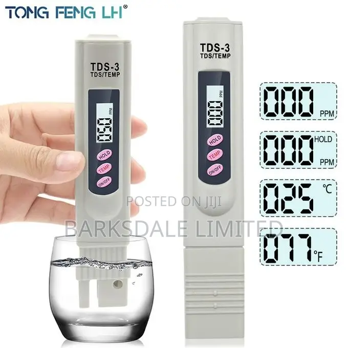 TDS Meter Temperature 2 in 1 Water Quality Tester PPM Digita