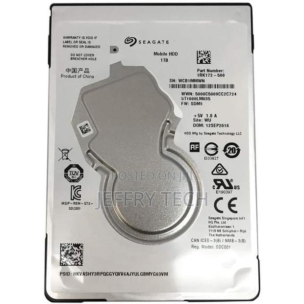 Seagate Laptop Harddisk 1tb Slim