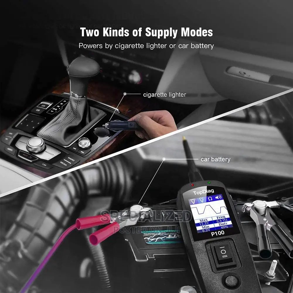 JDIAG P100 Car Electric System Diagnosis Tool Tester
