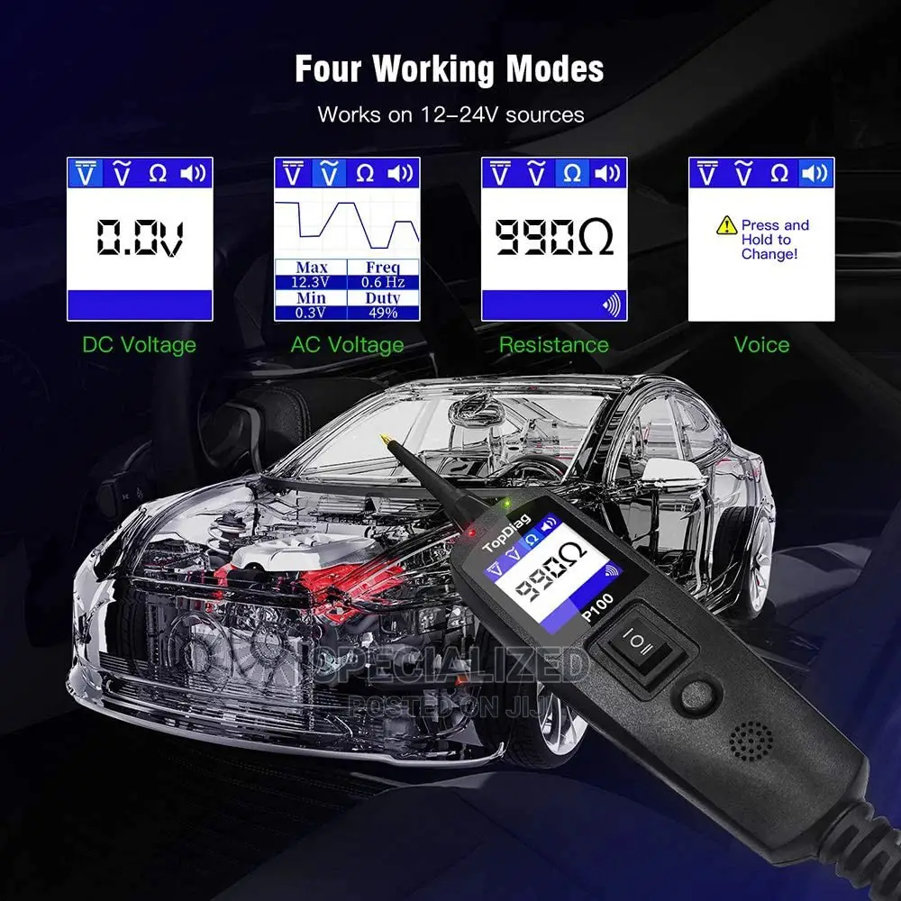 JDIAG P100 Car Electric System Diagnosis Tool Tester