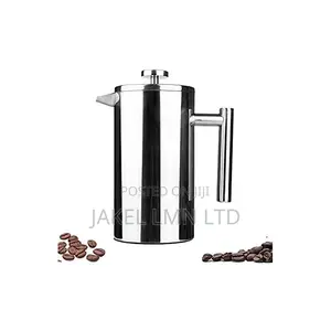 Coffee 1 Litre Double Wall Stainless Steel Mirror French Pre