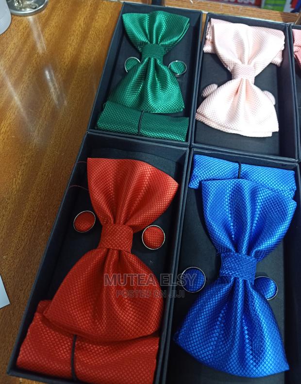 White Dirty Pink Bowtie Sets - thumbnail 2