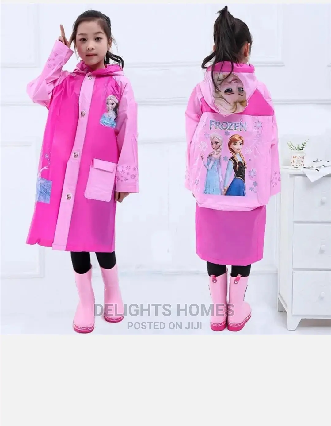 Kids Cartoon Themed Rain Coats With Carrier Bags