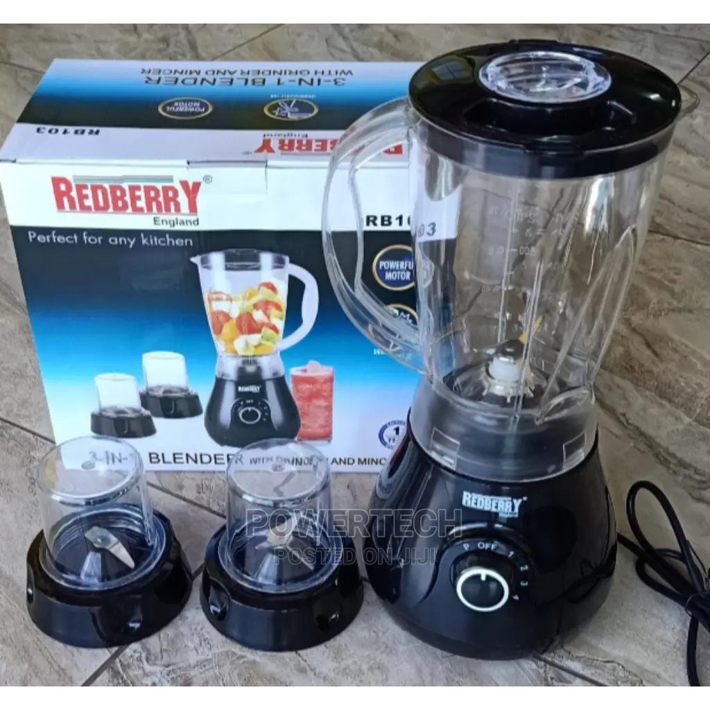 3 In 1 Redberry Blender-new