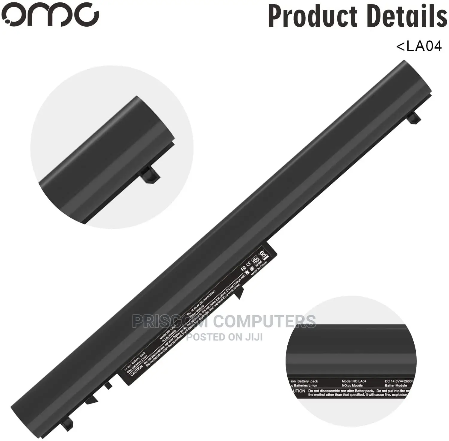 HP Pavilion 15/14 Laptop Battery. LA04
