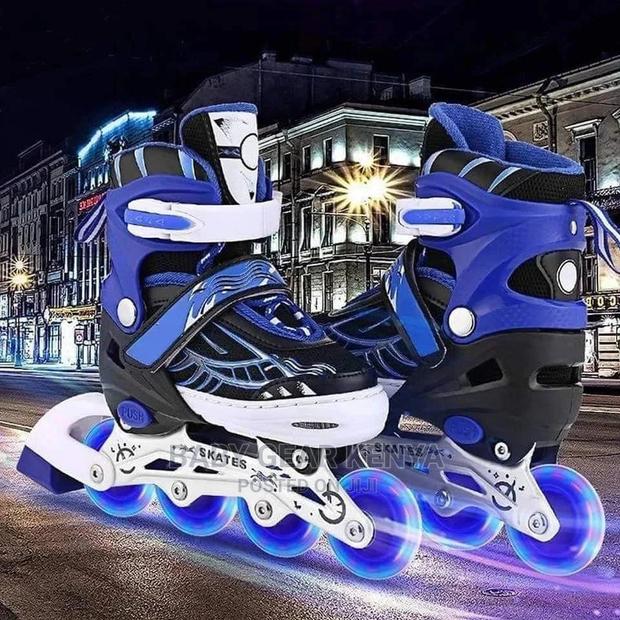 Adjustable Inline Skate Shoes With Lights - main view