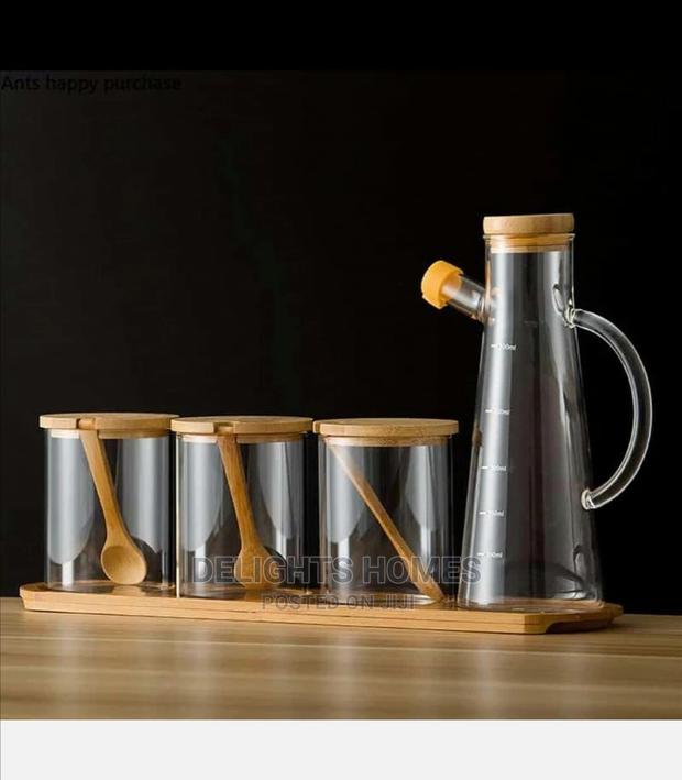 *Oil Jar With 3pcs Seasoning Set