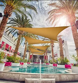 Triangle Shade Sails Canopy for Outdoor Garden/Patio/Pool