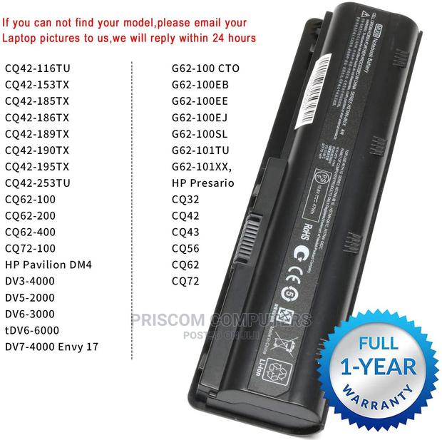 Battery Mu06 for HP Compaq Presario Cq42 Cq57 Cq72 Cq56 Dm4