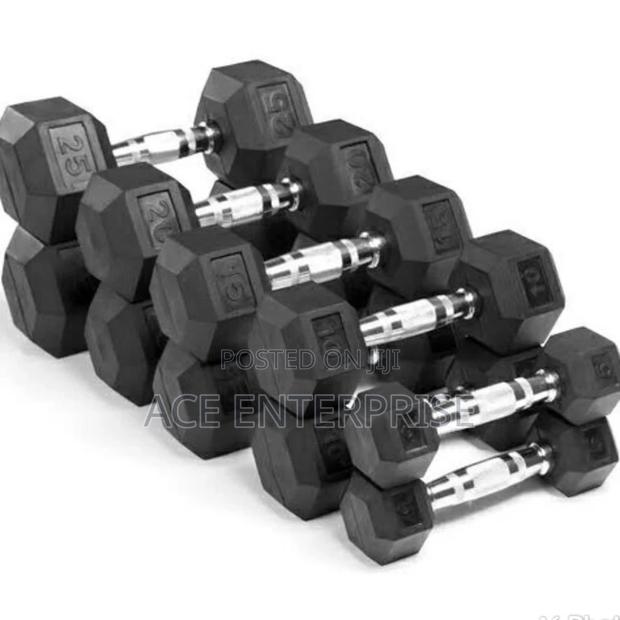 Hexagon Dumbbell-10kgs. - thumbnail 2