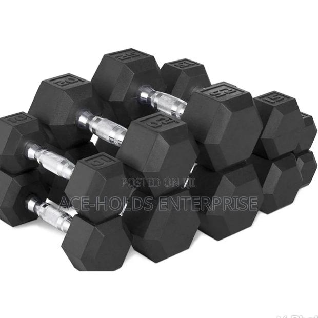 20 Kgs Hexagon Dumbbell. - thumbnail 2