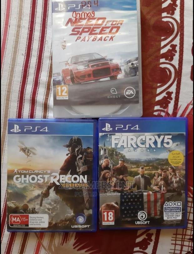 Far Cry 5,NFS , GHOST RECON - main view