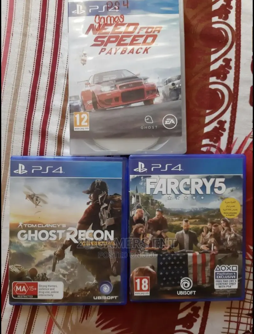 Far Cry 5,NFS , GHOST RECON