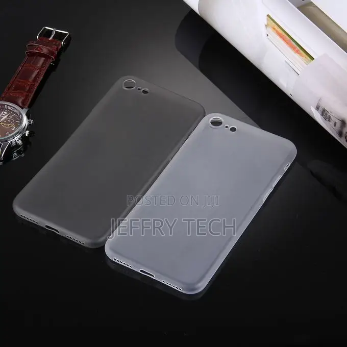 iPhone 8 7 Frosted Transparent Protective Back Cover Case