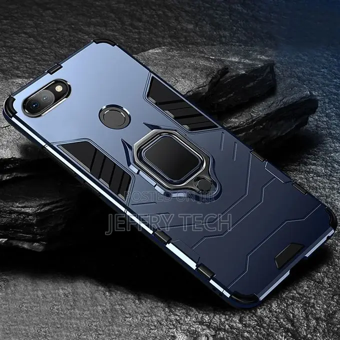 PC + TPU Shockproof Protective Case With Magnetic Ring Holde