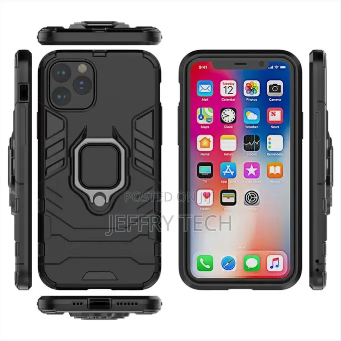 Panther PC + TPU Shockproof Protective Case With Magnetic Ri