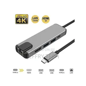Generic 5 in 1 Type C Converter Hub to HDMI +USB