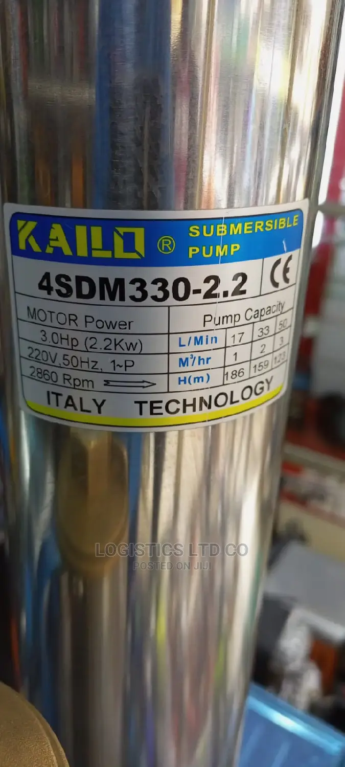 Kailo Electric Italy Submersible Water 3.0hp - 186m