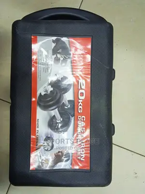 15kg Adjustable Dumbells With Spin Locks and Handle Bars