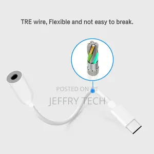 Usb Audio Adapter Type-C to 3.5mm Aux Jack Audio Type C Adap