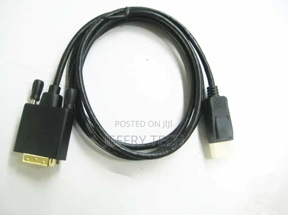 Displayport to VGA Cable Display Port Male to VGA Male Gold-