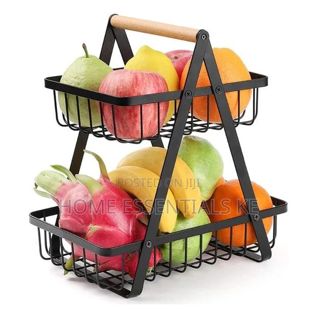 *Metallic Fruit Rack Available in Black - thumbnail 2