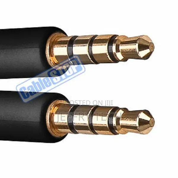 1m Slim 4 Pin 3.5mm Headphone Aux Audio Mic 4 Pole Stereo Ph
