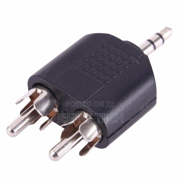 3.5mm 1/8'' Stereo Male Mini Jack to 2 Male RCA Plug Y Adap